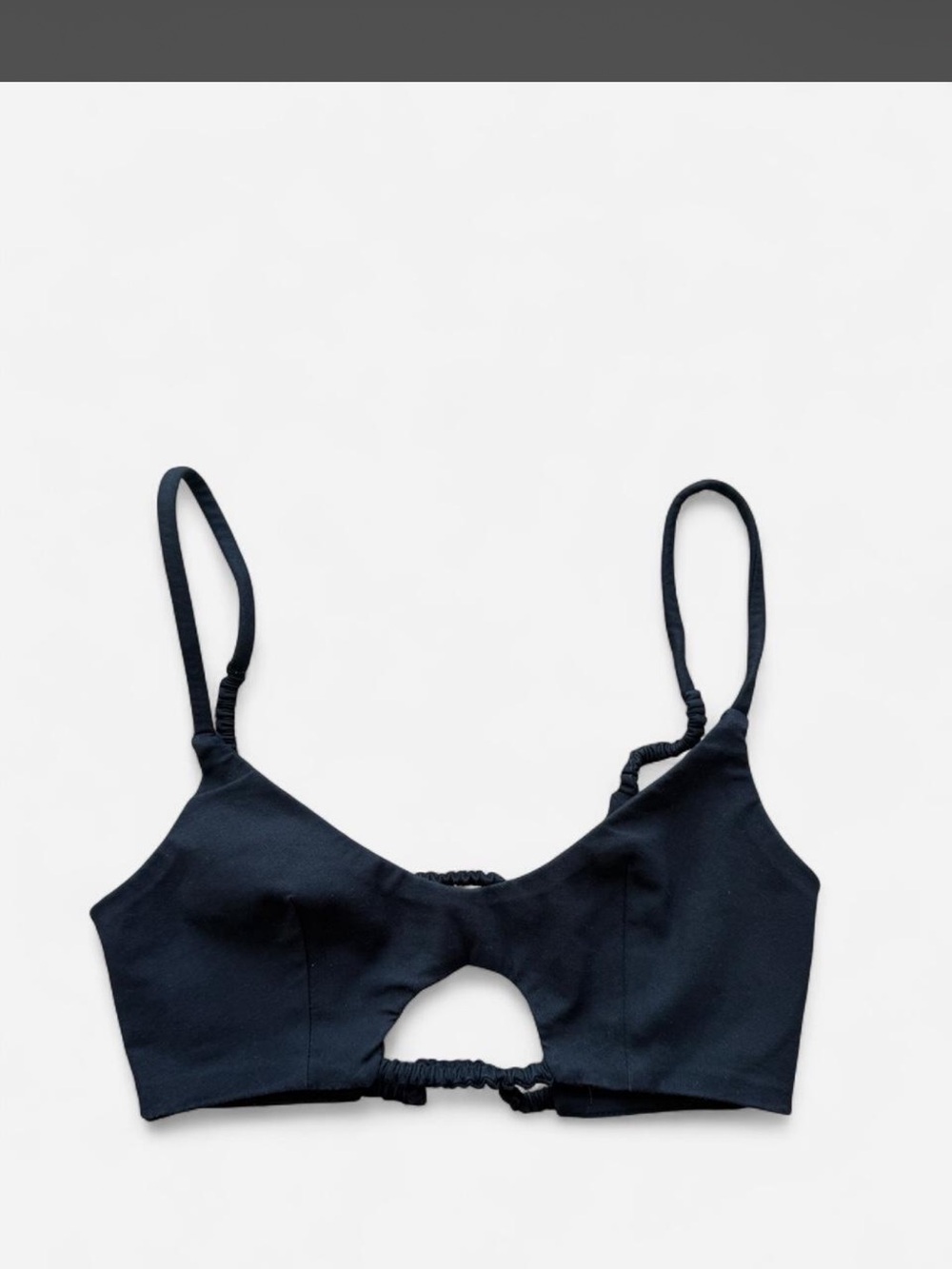 Black Cutout Bralette Top